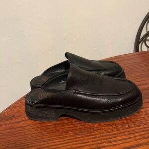 Women’s Charlotte Stone chunky black mules